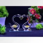 Crystal Swan Couple Showpiece (Love Symbol Decorative Piece)