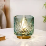Aqua Crystal Glow Decorative Table Lamp